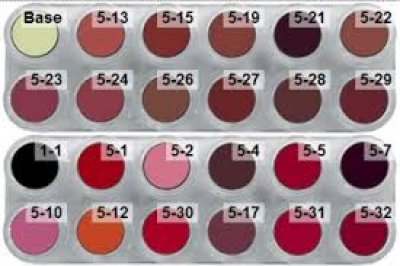 Grimas Lipstick Pure LK(LB+LF) Palette 24 - 24 x 2,5ml
